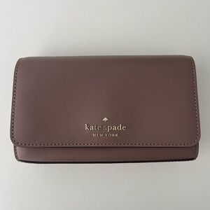Kate Spade Mauve Leather Crossbody Bag